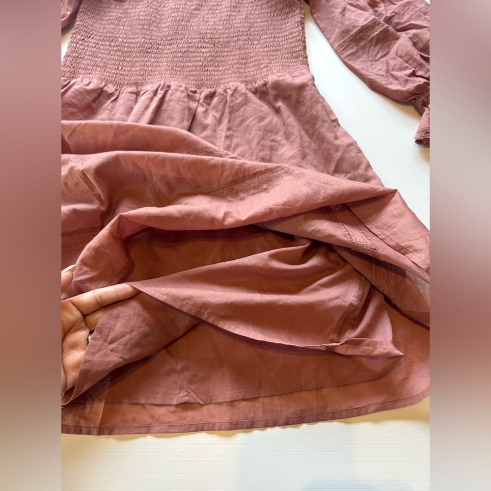 Reformation Pink Puff Sleeve Dress - Picture 4 of 10